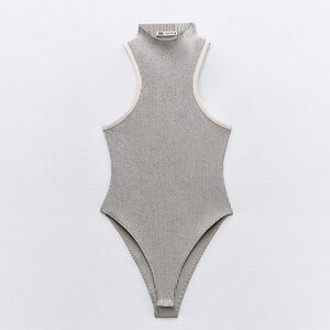 LAST ONE!!! ZARA RIB HALTER BODYSUIT